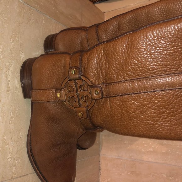 Tory Burch Riding Boots Tan Tall - Picture 6 of 9
